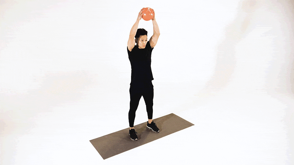 Medicine Ball Overhead Slam exercise demonstration