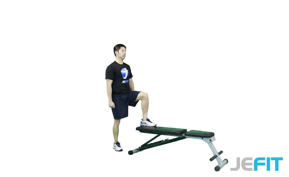 Box Single-Leg Push-Off exercise demonstration