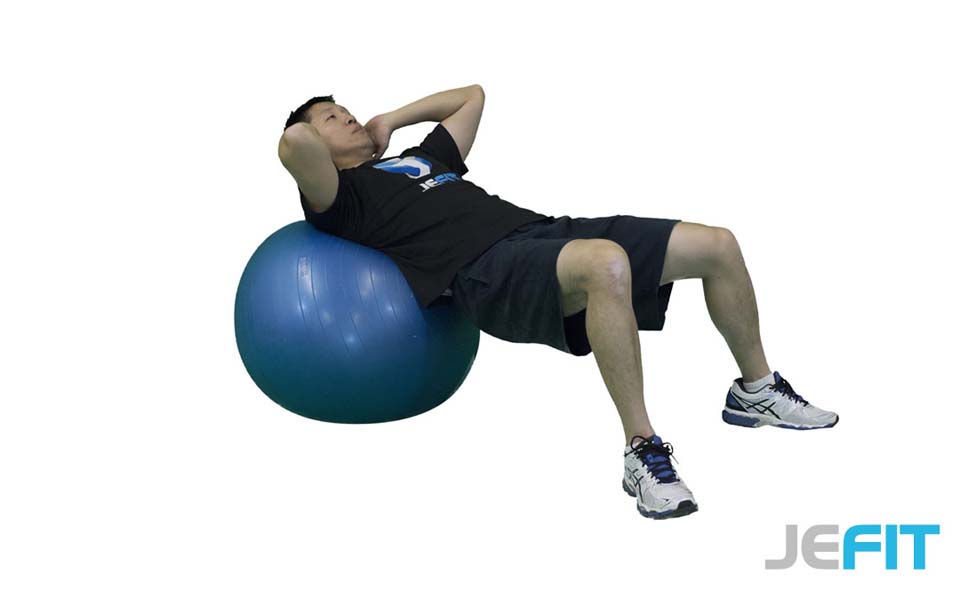 Stability Ball Side Crunch