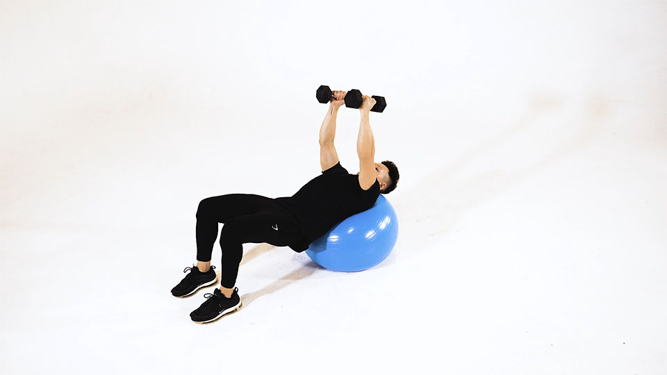 Dumbbell Fly (Stability Ball)