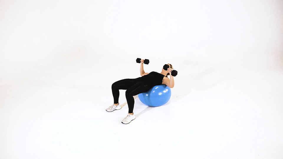 Dumbbell Press (Stability Ball)