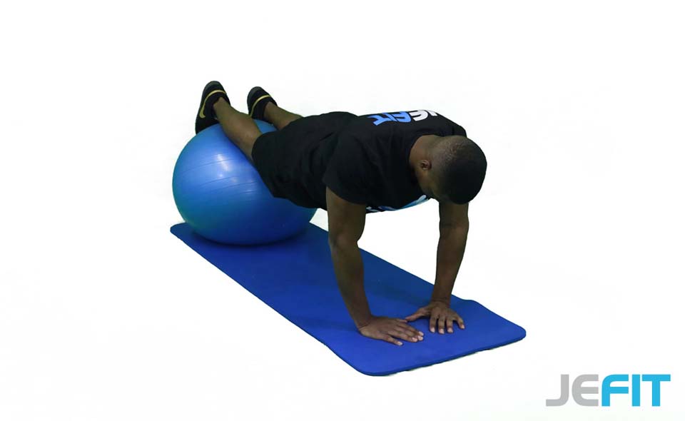 Stability Ball Narrow Push-Up