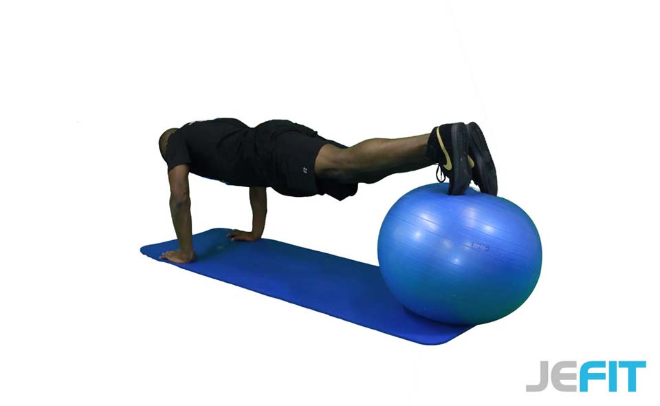 Stability Ball Pike Push-Up 