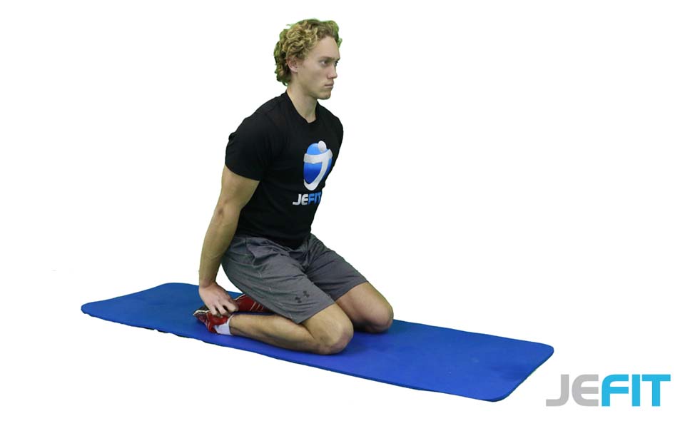 Kneeling Back Stretch exercise