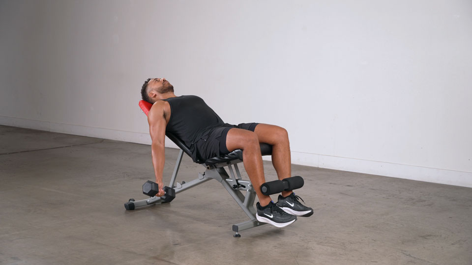 Dumbbell One-Arm Incline Curl