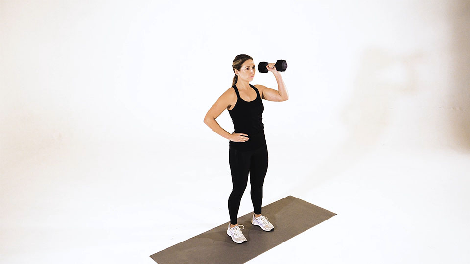 Dumbbell One-Arm Hammer Shoulder Press