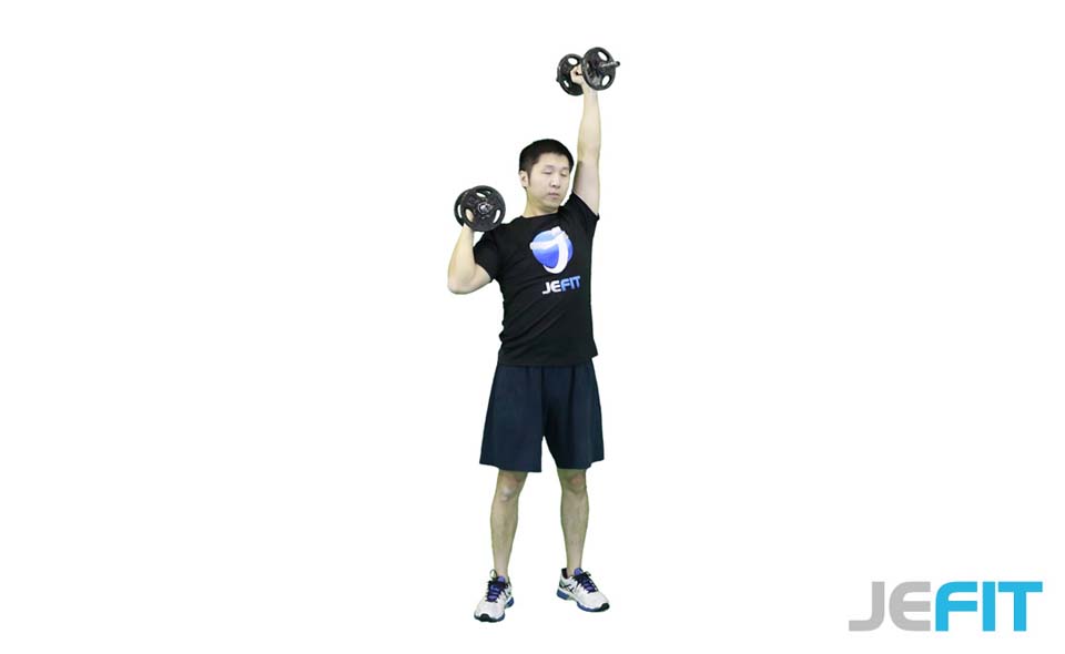 Dumbbell Alternating Shoulder Press