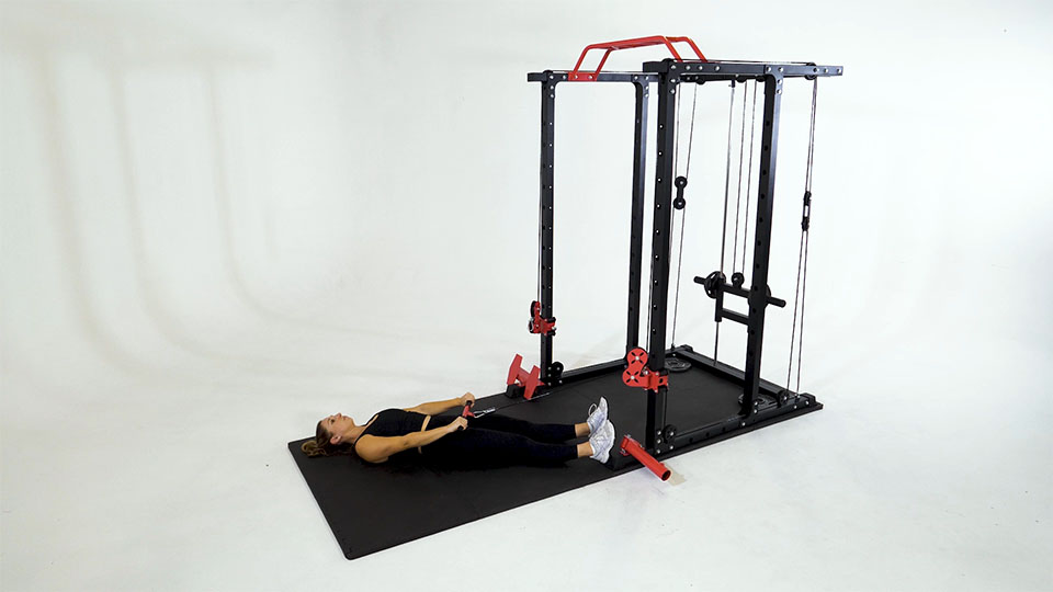 Cable Front Raise (Supine)