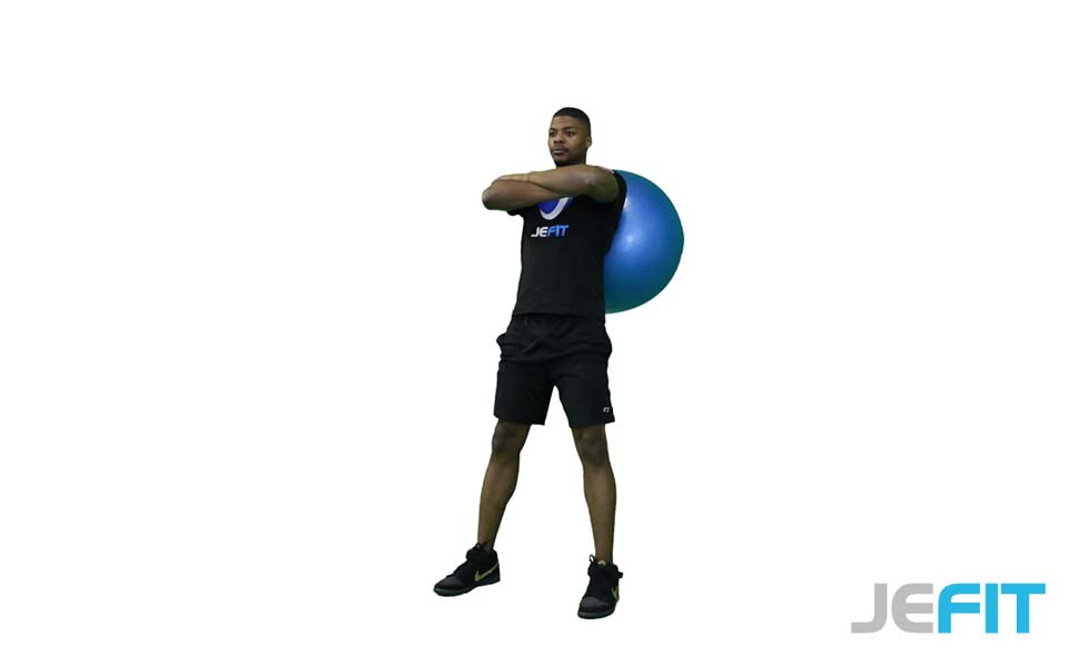 Stability Ball Wall Squat